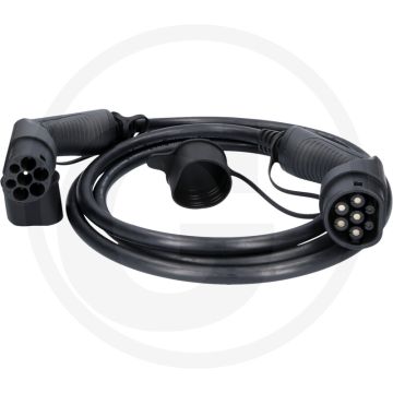 KS Tools efuturo Ladekabel, Typ 2 auf Typ 2 (gerade, 3 m, 3 Phasen, bis zu 22 kW, 32 A, 400 V, Mode 3)