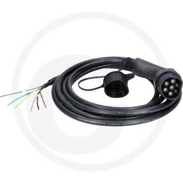 KS Tools efuturo Ladekabel, Ende offen auf Typ 2 (zum Anschluss an eine Wallbox, gerade, 5 m, 3 Phase, bis zu 11 kW, 16 A, 400 V, Mode 3)