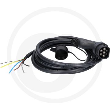 KS Tools efuturo Ladekabel, Ende offen auf Typ 2 (zum Anschluss an eine Wallbox, gerade, 5 m, 3 Phase, bis zu 22 kW, 32 A, 400 V, Mode 3)