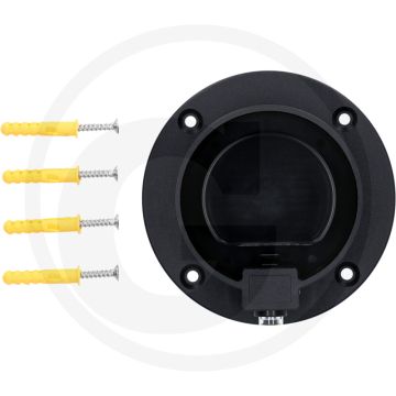KS Tools efuturo Wandhalterung für Typ 2 Stecker - Schwarz, leichte Wandmontage