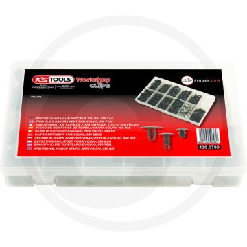 KS Tools Clipset v. Volvo, 420 stk. - 177x39x274 mm, 478g