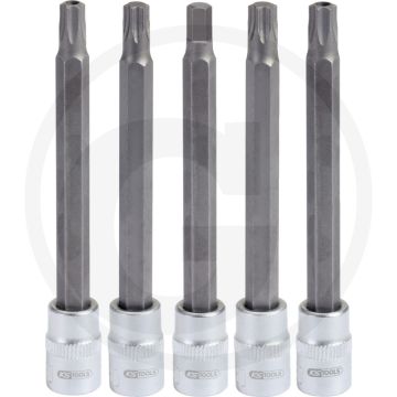 KS Tools 1/4" speciale airbag dopsleutelbitset, 5-delig - TORX® en binnenzeskant