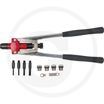 KS Tools Langarm Handnietzangen Satz fue 150.9660 - Voor 5,0-10,0 mm Gewindehülsen