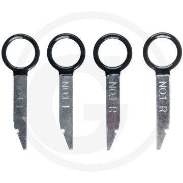 KS Tools Radio demontage en montagesets, VW, Audi, Becker MB, 4-delig - Geschikt voor Audi, Volkswagen, Becker, Mercedes
