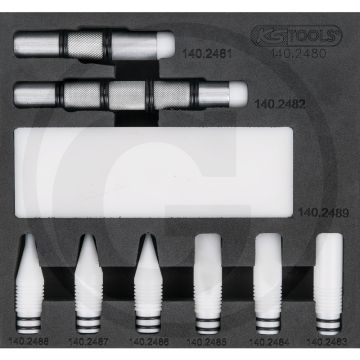 KS Tools Rückschlagdorn-Satz, 10-tlg. voor uitdeuken van dellen