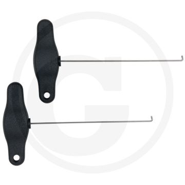 KS Tools Zughaken-Satz für Kopfstützen, 2-tlg. - Speziell gebogen, 110x30x310mm