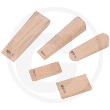 KS Tools Lötholz-Satz, 5-tlg. - Buchenholz - 114x70x211 mm
