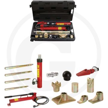 KS Tools Hydraulisch richtgereedschapset voor auto's 10- tot 17-delig - 10 ton drukkracht