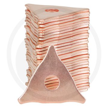 KS Tools Driehoekige gatenplaat, verkoperd, pak met 100 stuks - 50x50x50 mm