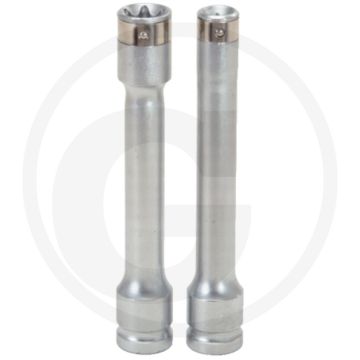 KS Tools 1/2" Dopsleutel TX-E, lang, E10 - Voor het monteren en demonteren van autodeurscharnierschroeven - 160mm