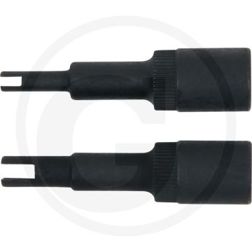 KS Tools Stecknuss-Bit-Satz, 2-tlg. f. , 550.1175 - Montage/Demontage Festdrossel - 80x50x15 mm