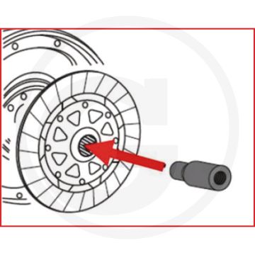 KS Tools Kupplungs-Zentrier-Dorn BMW voor Nabendurchmesser 32,5 mm. Anwendungsgebiete: BMW E92 (M3), E60 (M5), E63 (M6) mit S65 (V8), S85 (V10) Motoren.