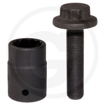 KS Tools 3/4"Aandrijfas-krachtdop, 24mm twaalfkant, Speciaal staal.