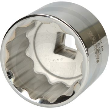 KS Tools 3/4" Spezial-Gelenkwellen-Stecknuss, 57,0 mm, 12-kant, FlankTraction-Profil, hochglanz verchromt
