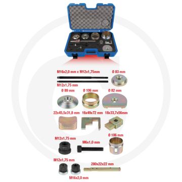 KS Tools VAG Doppel-Silentlagerwerkzeug-Satz, 19-tlg. - Volkswagen, Audi, Škoda, Seat - 300x170x450 mm