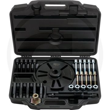 KS Tools Universele wielnaaftrekker - Voor PKW \/ Transporter-Radnaben - 28-delig set - In kunststof koffer