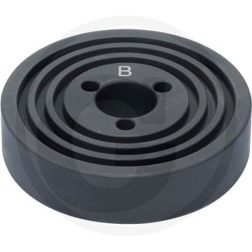 KS Tools Getrapte plaat met 3 gaten, A + B-kant - 60x35x60 mm, 350 gram