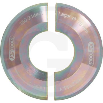 KS Tools Halbschalen-Satz, 2 tlg. (gold) - Sonderstahl, 1835g