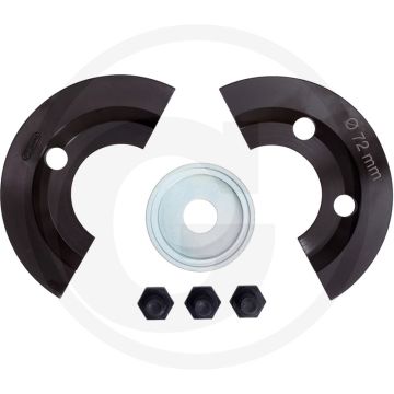 KS Tools Uitbreibingsset halve schalen Ø72mm,6dlg. Speciaal staal, 2900g.