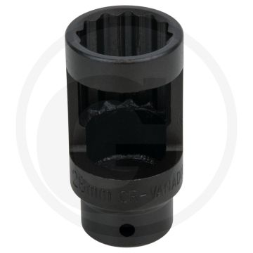KS Tools 1/2" Einspritzdüsen-Stecknuss, SW28mm - 12-kant, für Alfa Romeo, Chrysler, Rover, MAN 2,5TD