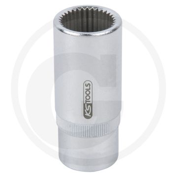 KS Tools Einspritzpumpen-Vielzahn-Stecknuss - Mercedes Diesel 601-617 • 25x56x25 mm
