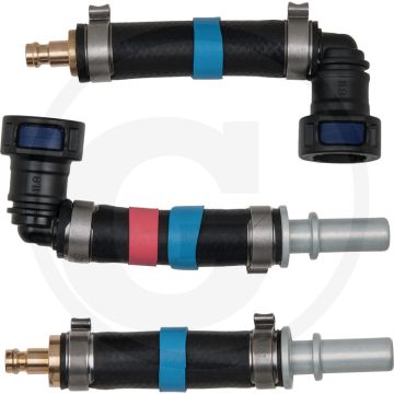 KS Tools Adapter-Satz 3-tlg. Ø6,0 mm (hellblau) - Lengte: 127mm