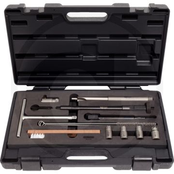 KS Tools Injector-brandplaat-reinigingsset,13-dlg. Reiniging van verstuivers.