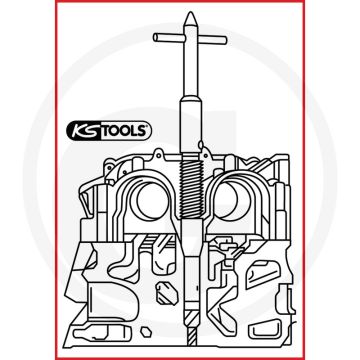 KS Tools Injektoren-Sitz-Reinigungswerkzeug 1.3 JTD, 1.3 CDTi, 1.3 DDis - Opel, Fiat, Lancia, Suzuki
