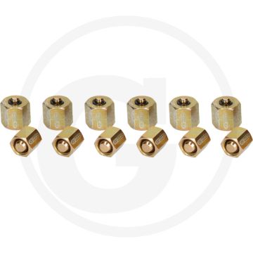 KS Tools Verschlussmuttern-Satz für Injektoren / Dieselmoto - M12 x 1,50 und M14 x 1,50 - In stabilem Kunststoffkoffer