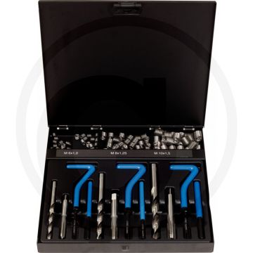 KS Tools Nirostaal schroefdraad-reparatieset M6-M10,87-dlg. (Speciaal staal, roestvrij)