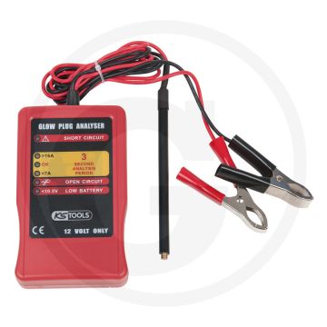 KS Tools Glühkerzen-Prüfgerät voor 12,0V Dieselmotoren - LED-Anzeige, automatische Abschaltung