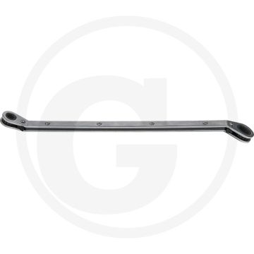 KS Tools Glühkerzen-Doppelring-Ratschenschlüssel 8x12mm, abgewinkelt, FlankTraction-Profil, lange Ausführung