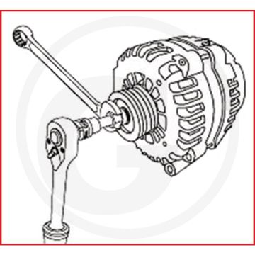 KS Tools Dynamo-vrijlooppoelieset-Renault,3-dlg (3-teilig)