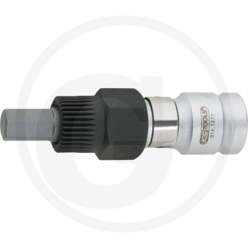 KS Tools 1/2" Generator-Kombischlüssel Innensechskant, 10,0 mm, 70 mm - Voor Freilauf-Riemenscheiben.