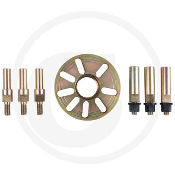 KS Tools Mercedes Riemenscheiben-Gegenhalte-Schlüssel-Satz, 7-tlg. - Mercedes Motoren, M112, M113, OM 642 etc.