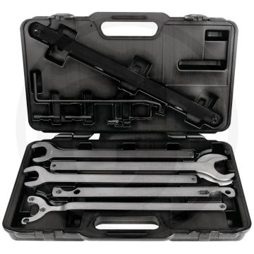 KS Tools Lüfter-Naben-Schlüssel-Satz, 12-tlg. voor Visco-Kupplungsantriebswelle.