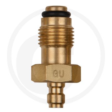 KS Tools Adapterstück M16x1,5 Außengewinde und 1/4" Schlauchanschluss mit Dichtring - Lengte: 71mm