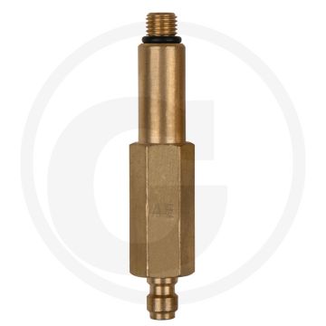 KS Tools Adapterstück (lang) M8x1,0 Außengewinde und 1/4" Schlauchanschluss mit Dichtring - Lengte: 102mm