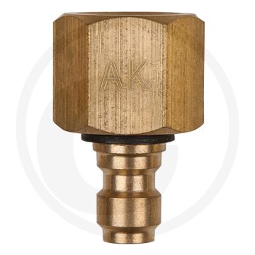 KS Tools Adapterstück M12x1,5 Innengewinde und 1/4" Schlauchanschluss - Afmetingen: 58x16x55 mm