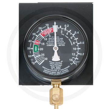 KS Tools Manometer Ø 92mm auf Platte montiert - Breedte: 110mm
