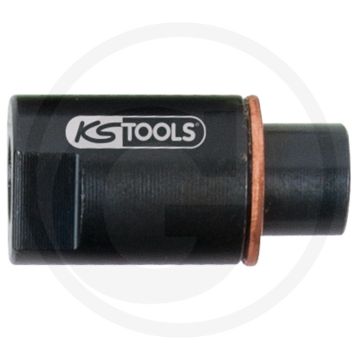 KS Tools Düsenadapter mit Dichtring, Ø 14 mm - Lengte: 62 mm