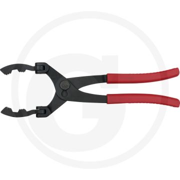 KS Tools Universal Kraftstofffilter Zan, 150.3129 - Zweistufige Zangenöffnung, 133x27x390mm