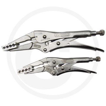 KS Tools Slangklemgriptangenset, 2-delig - Vernikkeld, CV - 156x28x302mm