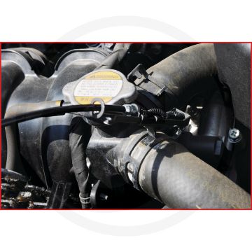 KS Tools Schlauchschellenzange m.Bowdenzug,650mm - mit tauchisoliertem Griff, Rastfunktion