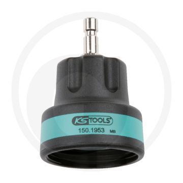 KS Tools Koelsysteem-bajonet-adapter,#18,BD M46x3,aqua - Ideaal voor Seat Alhambra, VW Sharan 1.8T en 2.8L