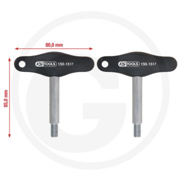 KS Tools Zündmodul-Abzieher-Satz, 2-tlg. voor Chevrolet/Vauxhall/Opel/Fiat/Alfa-Romeo.