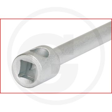KS Tools 3/8" Zündkerzen-Stecknuss mit Gelenk, lang, 21mm - 12-kant, lang, Gelenk, Chrom Vanadium