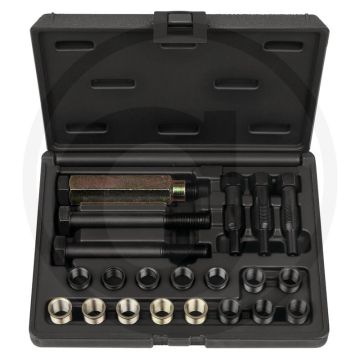 KS Tools THREADfix Reparatie-Set M14 x 1,25 Voor gloeibougie, 20-Delig - Incl. Gewindebohrer en Montagewerkzeug