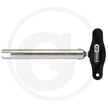 KS Tools T-Greep bougiedop-trekker, kort, 225 mm, Speciaal staal