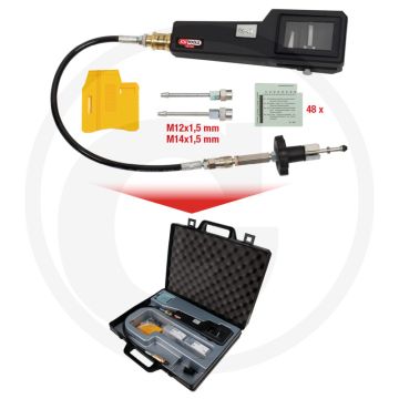 KS Tools Druckprüfgerät für Dieselmotoren 53-tlg. inkl. Diagrammkarten & Adapter (320x104x410 mm)